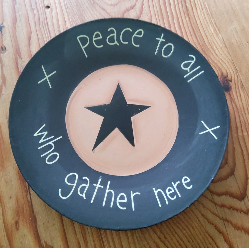 Decorate plate.....wood hanging